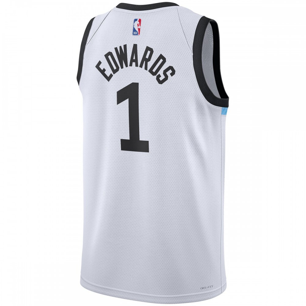 Anthony Edwards Minnesota Timberwolves Unisex 2022/23 Swingman Jersey - City Edition - White-Pro Kit Vault | Brand New 26/27 Sports Jerseys